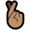 Crossed Fingers - Medium emoji on Microsoft